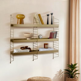 Hanah Home Estantería de pared Cm-068-A Dorado